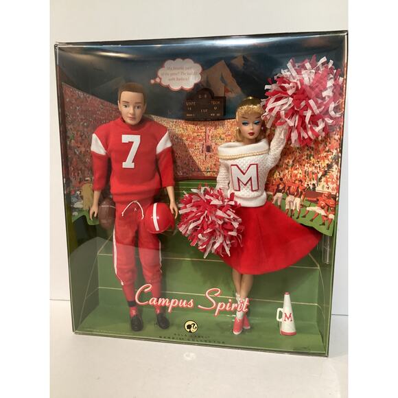 Campus Spirit Barbie and Ken Giftset 2008 Mattel L9649 Gold Label - Picture 2 of 6